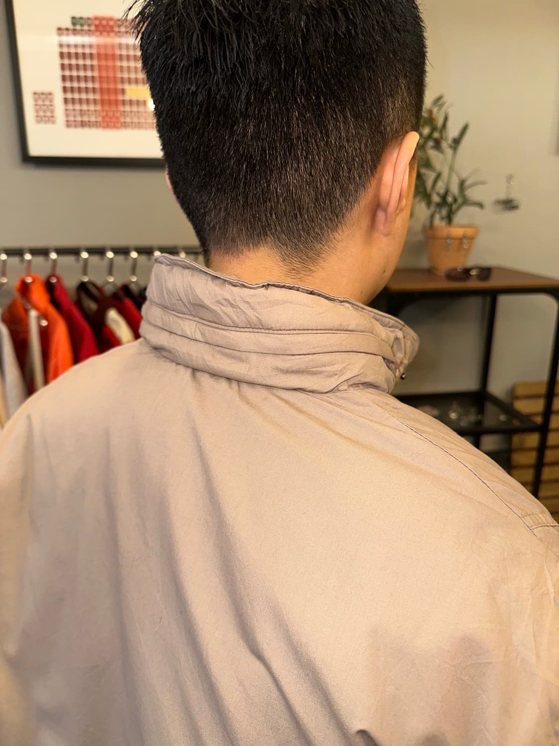 90’s American down padded bomber jacket 상품이미지8