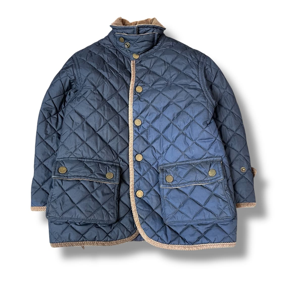 폴로랄프로렌 키즈 네이비 퀄팅 버튼 투포켓 자켓 2T 상품이미지1