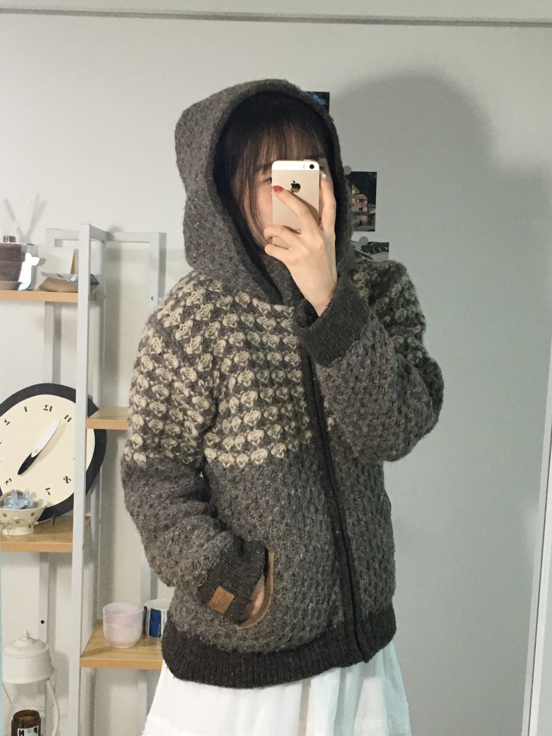 케이버 핫초코 울 후드집업 상품이미지3