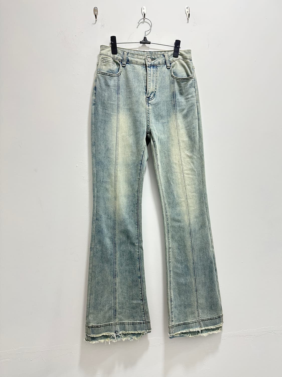 Vintage distressed flare denim pants 상품이미지5