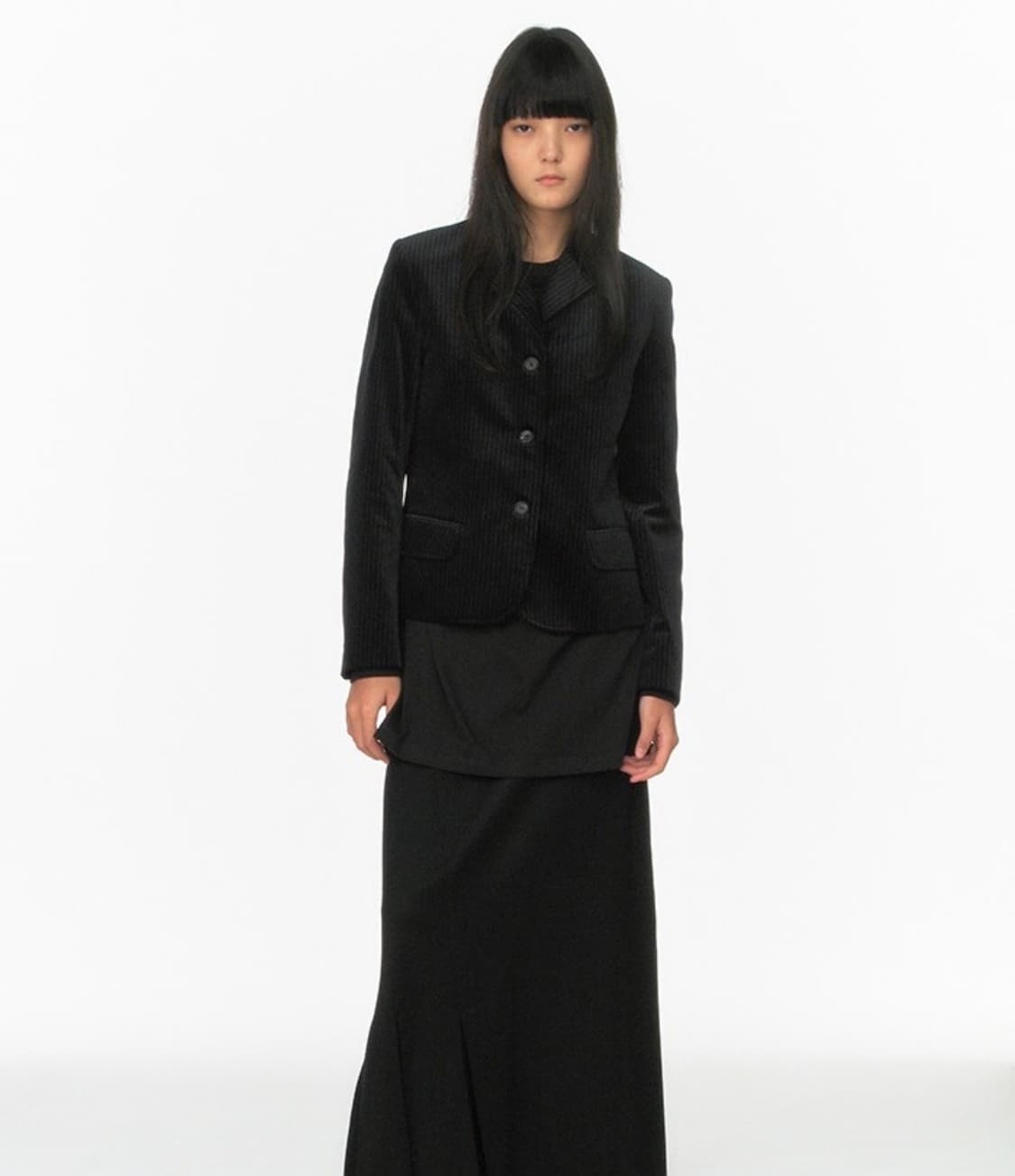 REPOS VELVET SLIM JACKET_BLACK M 상품이미지6