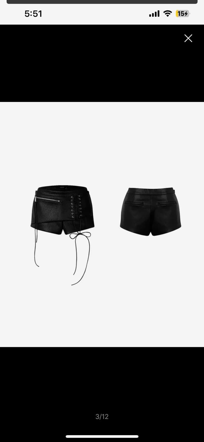 Odor 오도어 레더 쇼츠 Parel leather shorts 상품이미지2