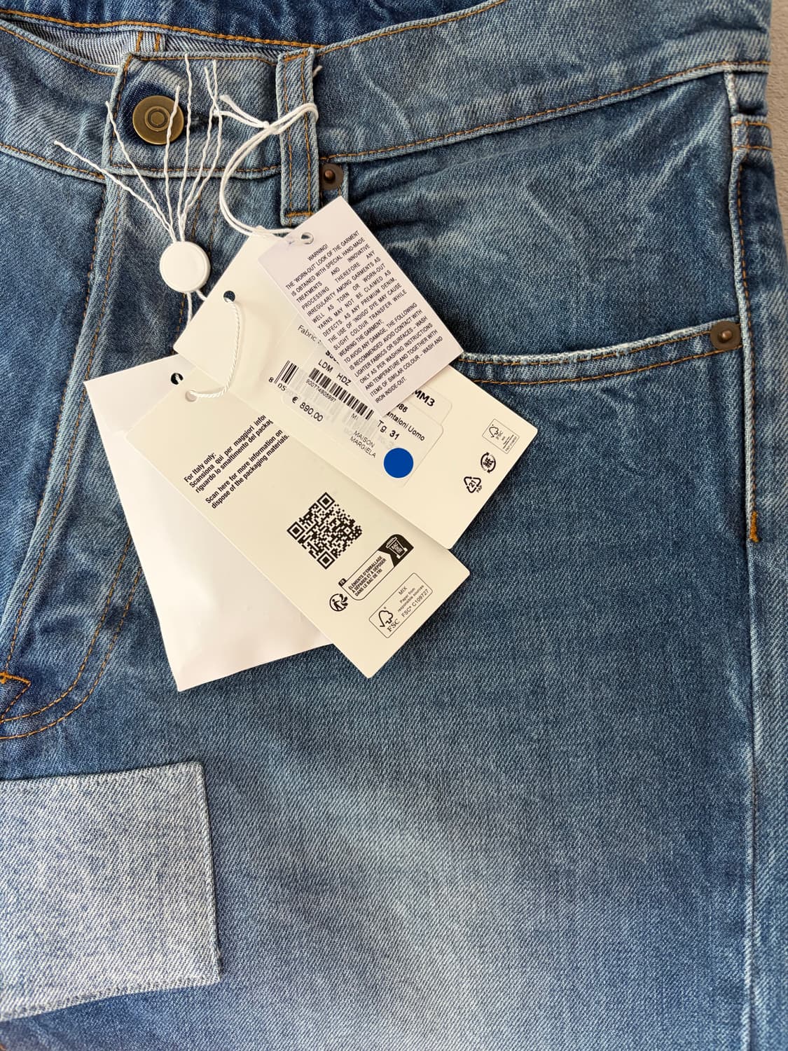 마르지엘라 데님팬츠 판매 상품이미지3