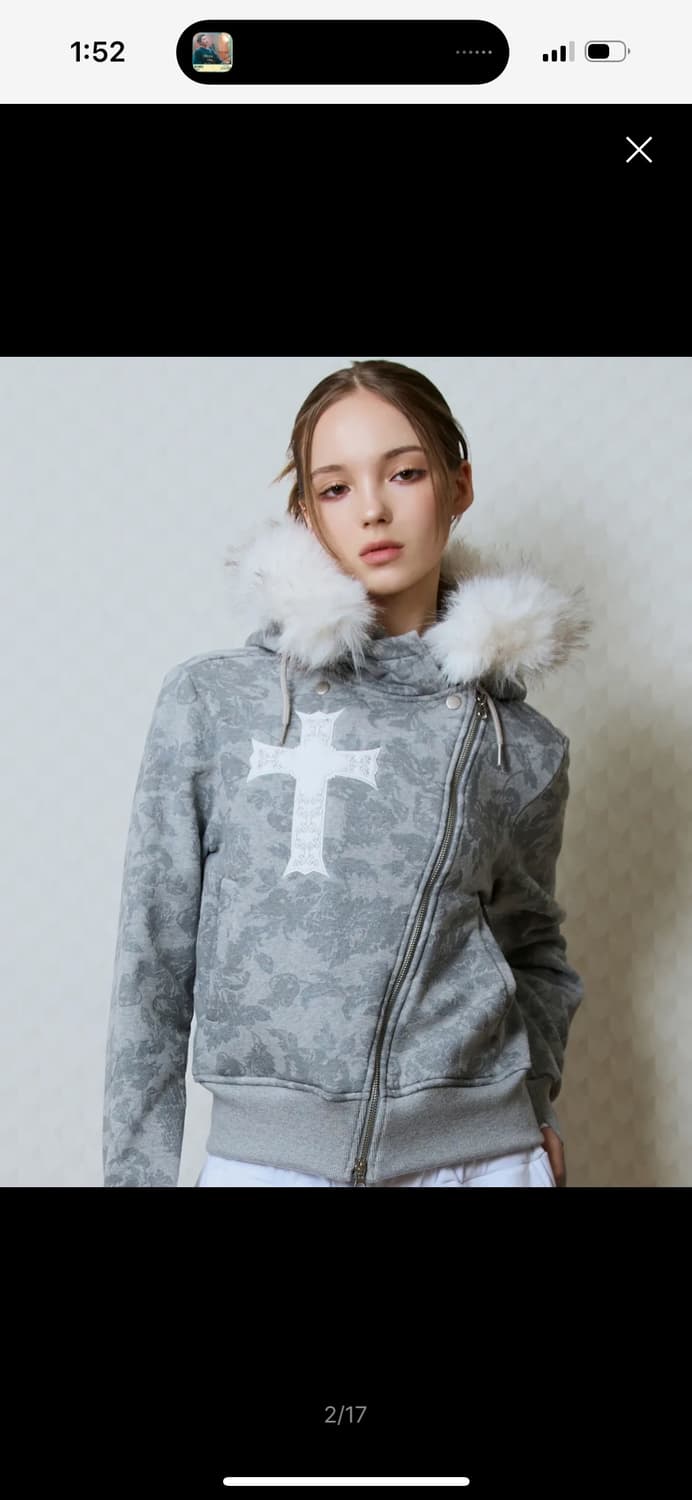 러브이즈트루 퍼 후드집업 상품이미지1