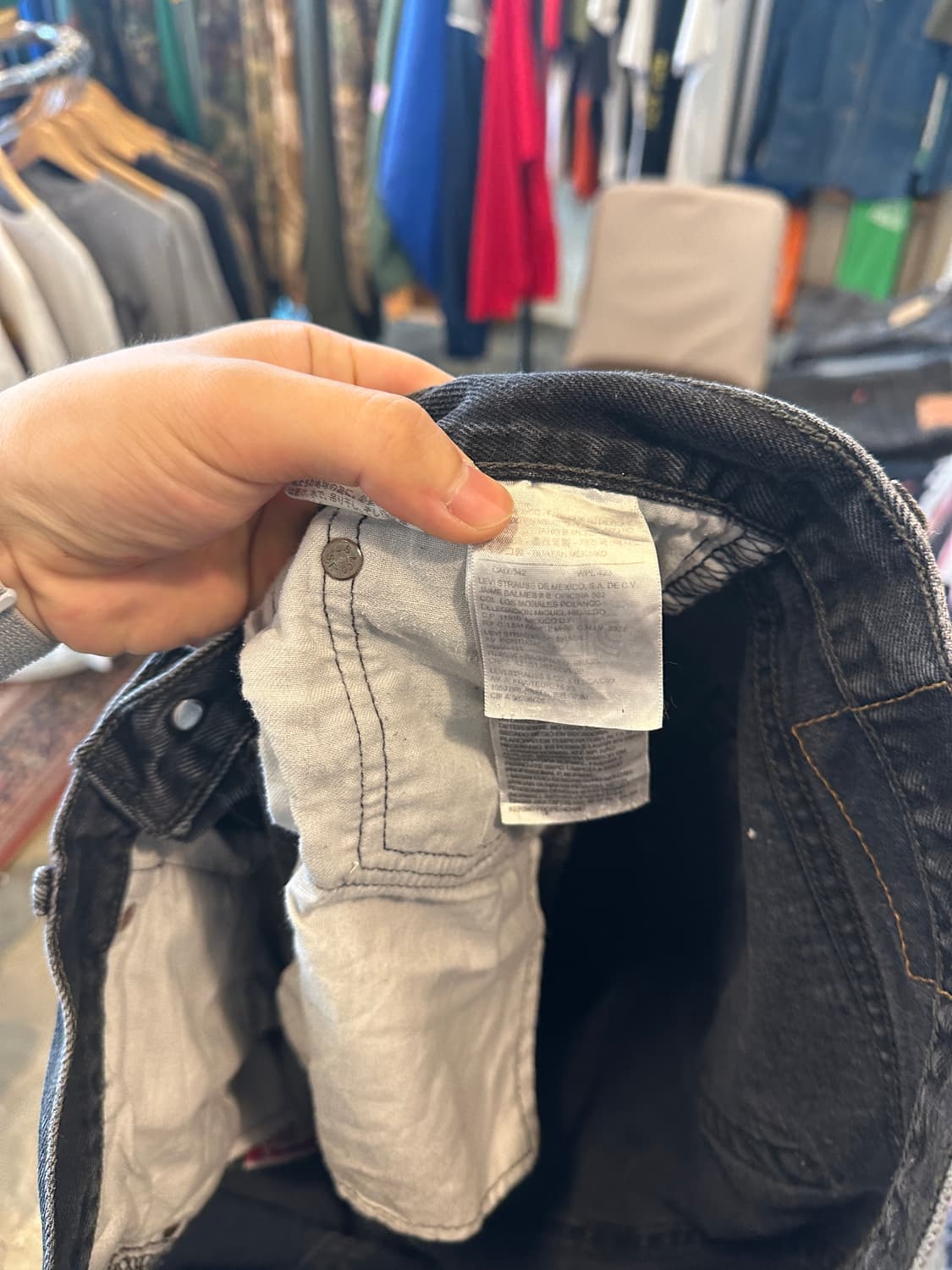 Levis 리바이스 501 블랙진 W34 L34 상품이미지4