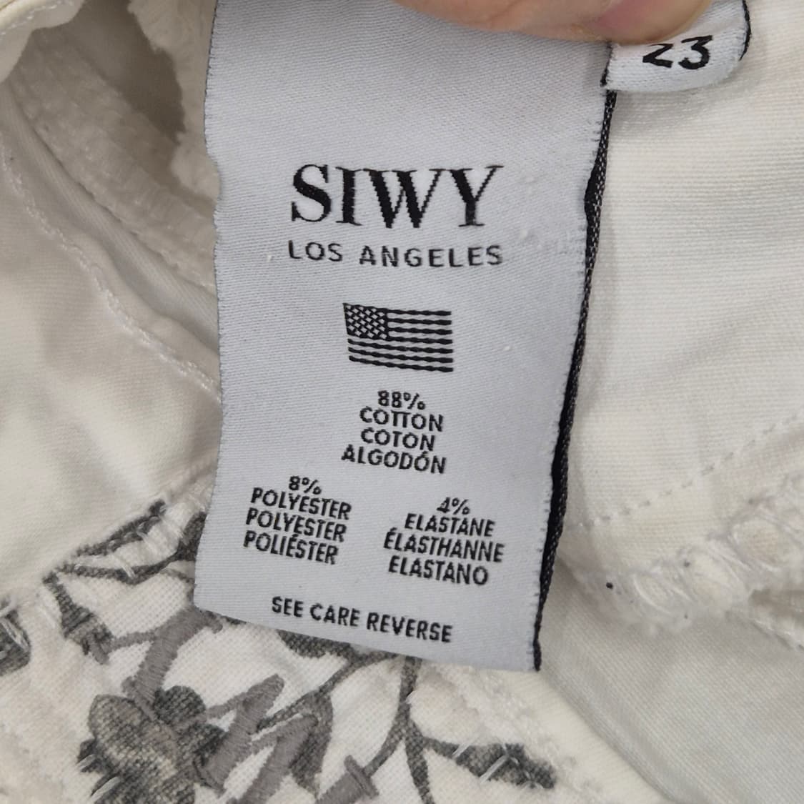 씨위 화이트 데님 핫팬츠 23 상품이미지3