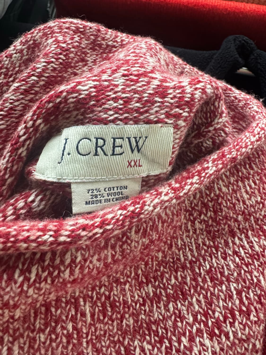 제이크루 J.CREW◆니트스웨터/XXL/코튼/RED 상품이미지3