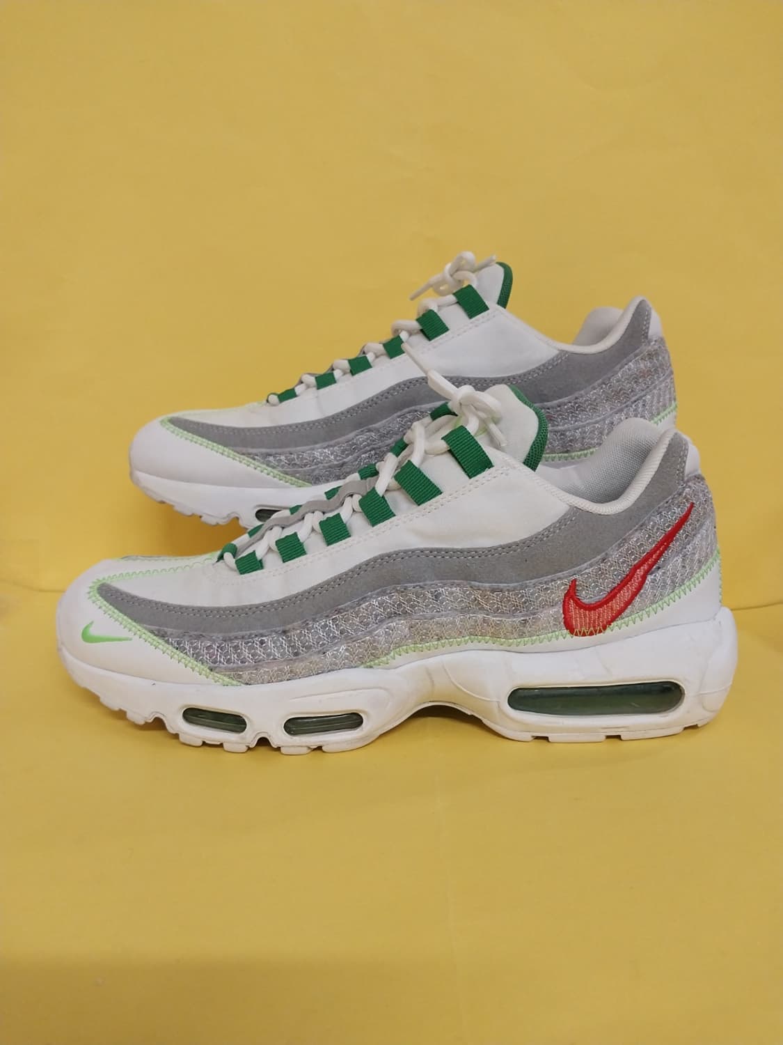 남성 나이키 에어맥스 95 화이트 클래식 운동화 (285) 상품이미지1