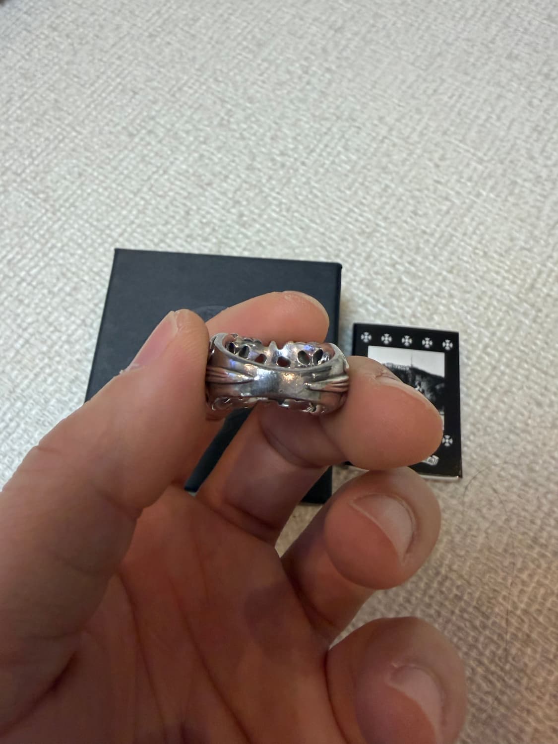 [US8, 한국17호] 크롬하츠 K&T 케이앤티 링 상품이미지5