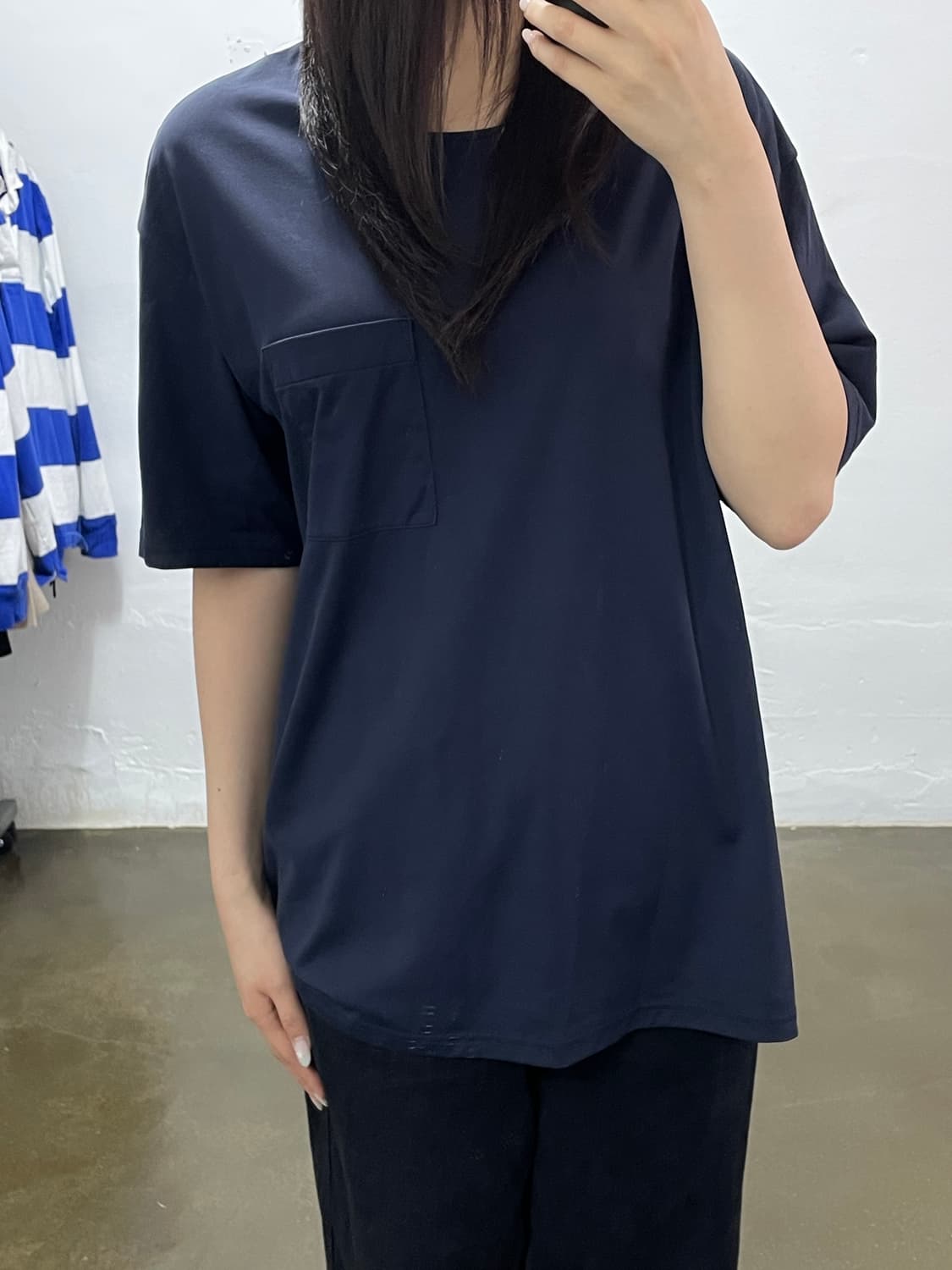 COOR 네이비 포켓 반팔티 라지 상품이미지3