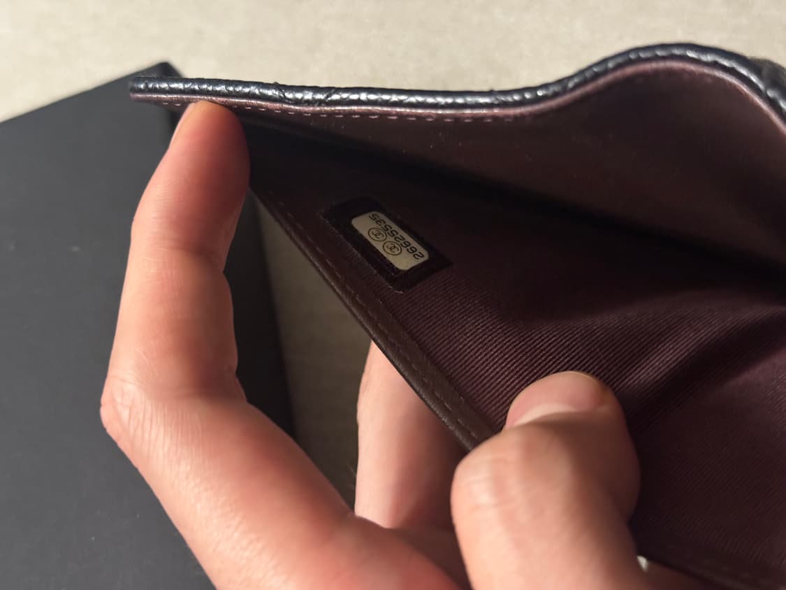 샤넬 샤넬 블랙 (샤넬 클래식 스몰 플랩 월렛 ) 지퍼 포함 S급 상품이미지5