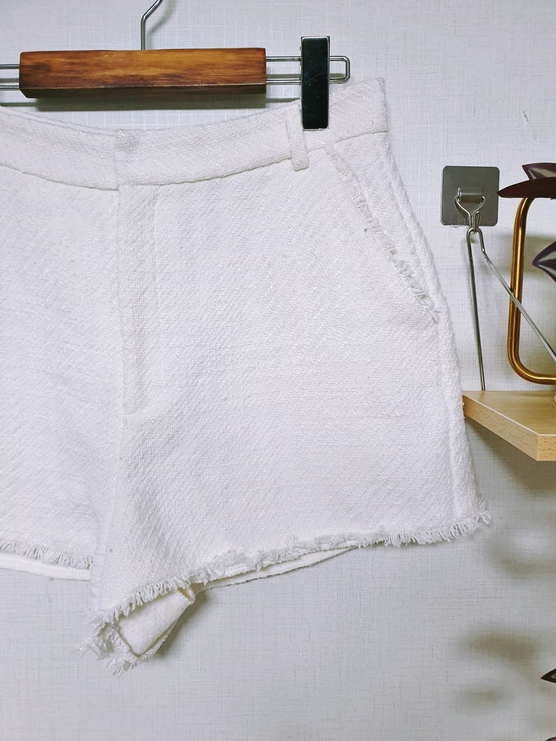 자라 트위드반바지 77 화이트 L 상품이미지5