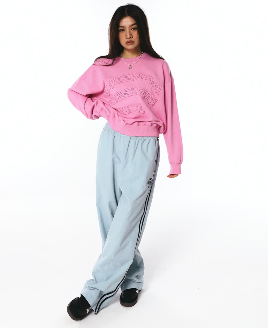 프렌다 - 핑크 맨투맨 상품이미지1