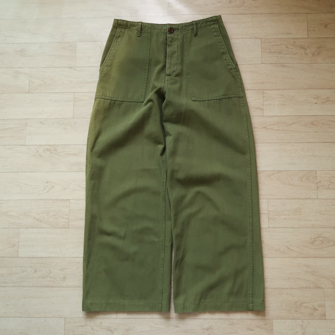 R13 와이드 레그 퍼티그 팬츠 상품이미지1