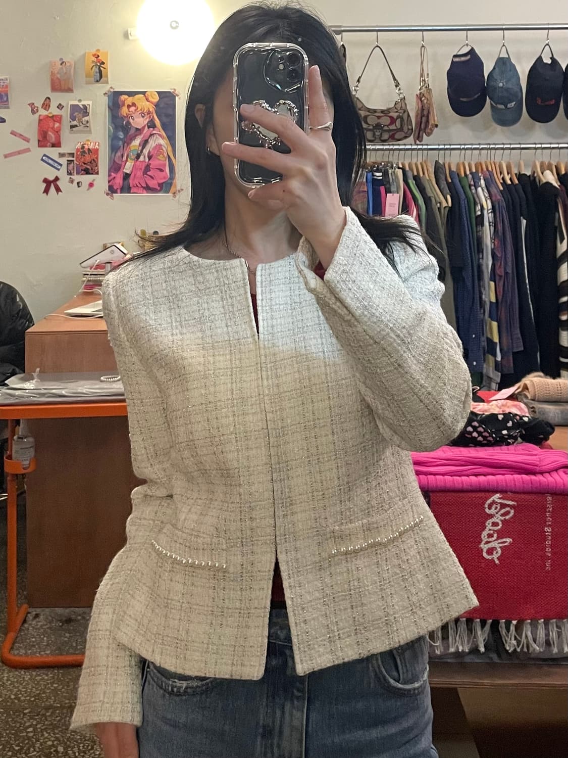 크림 트위드 자켓 [무배] 상품이미지1