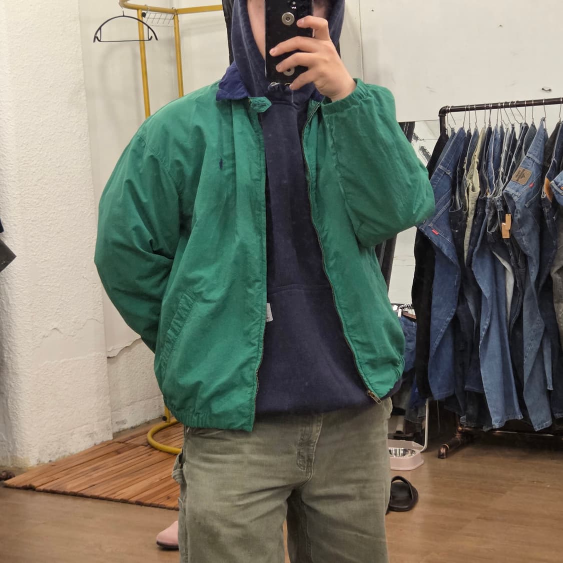 90s 폴로 made in usa 나일론 스윙탑 베이포트 자켓  상품이미지6