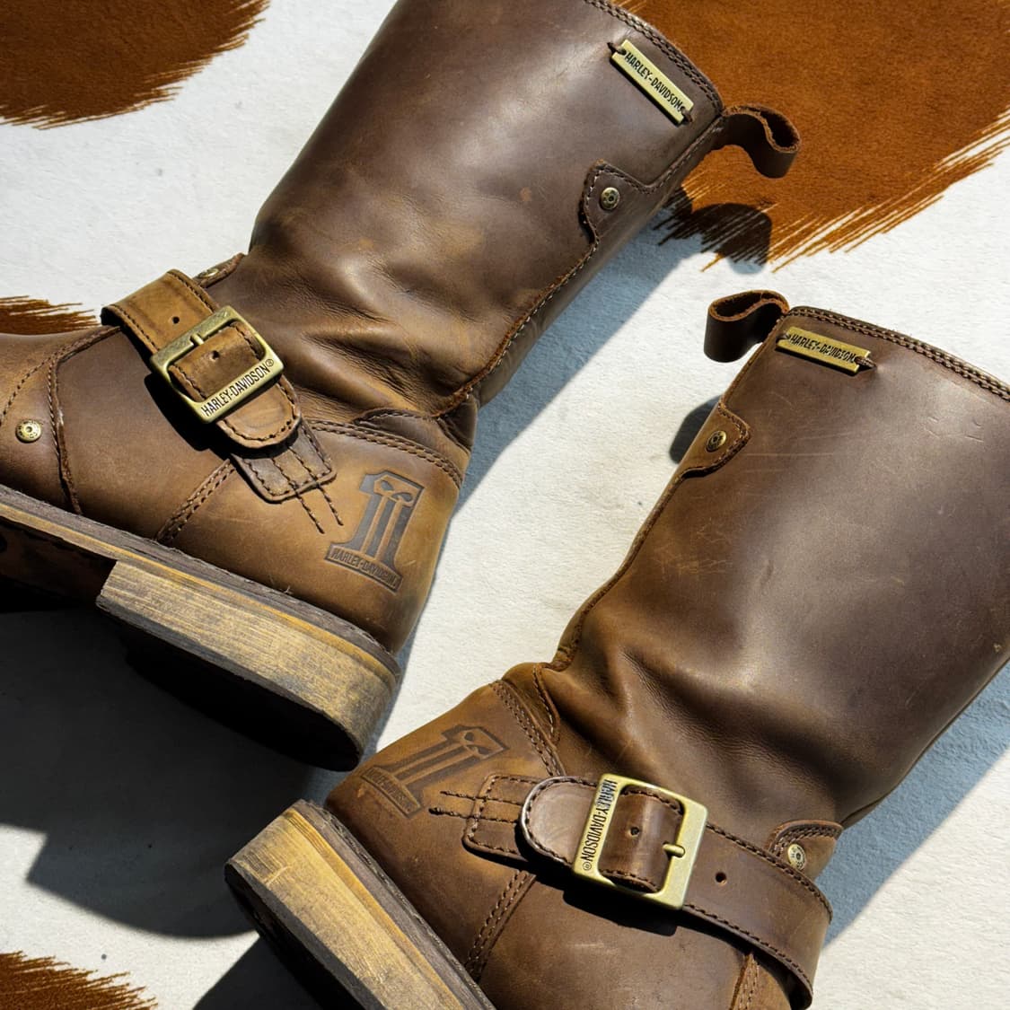 할리데이비슨 엔지니어드 부츠 (270) 브라운 상품이미지2