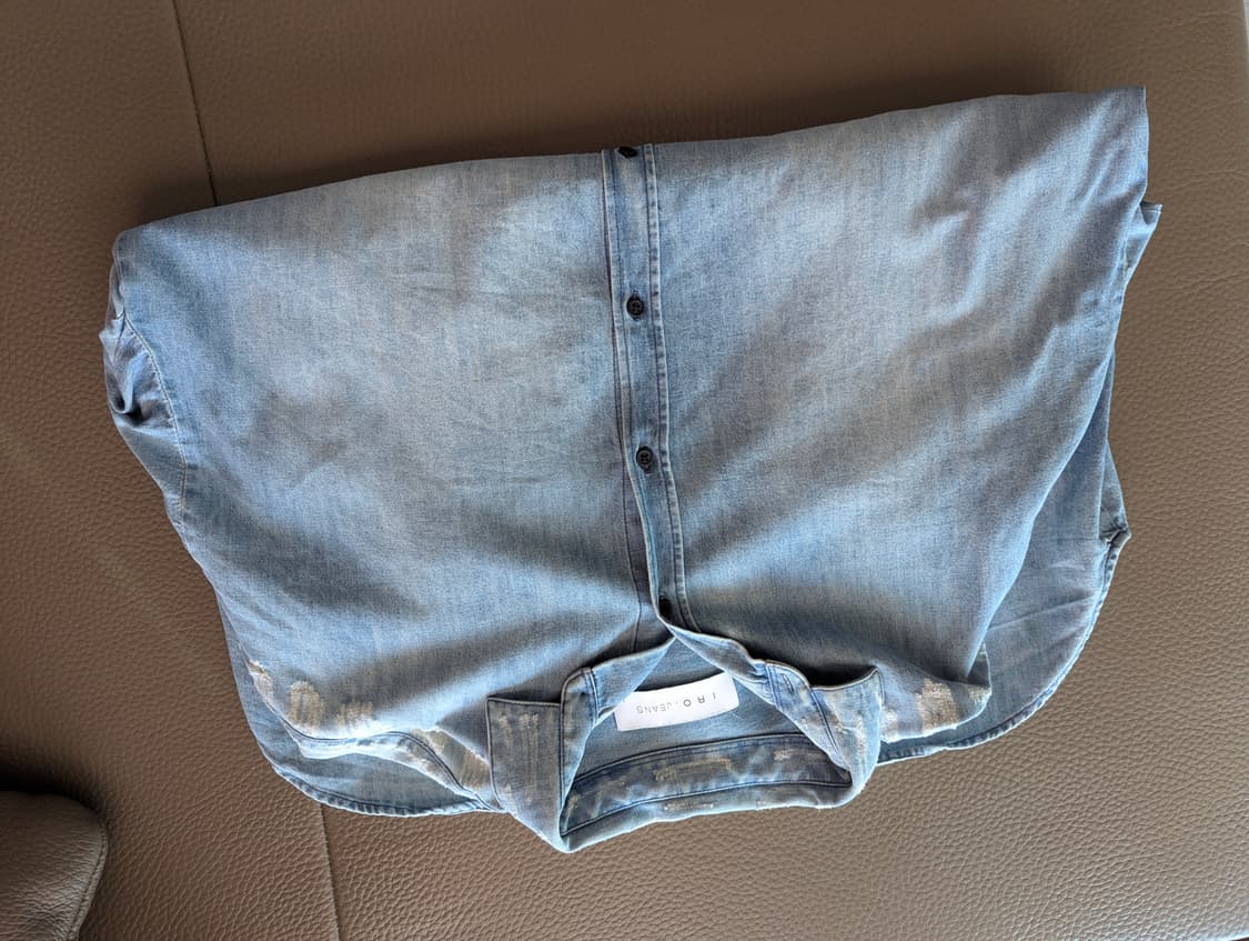 IRO JEANS 이로 정품 디스트로이드 데님 셔츠 상품이미지10