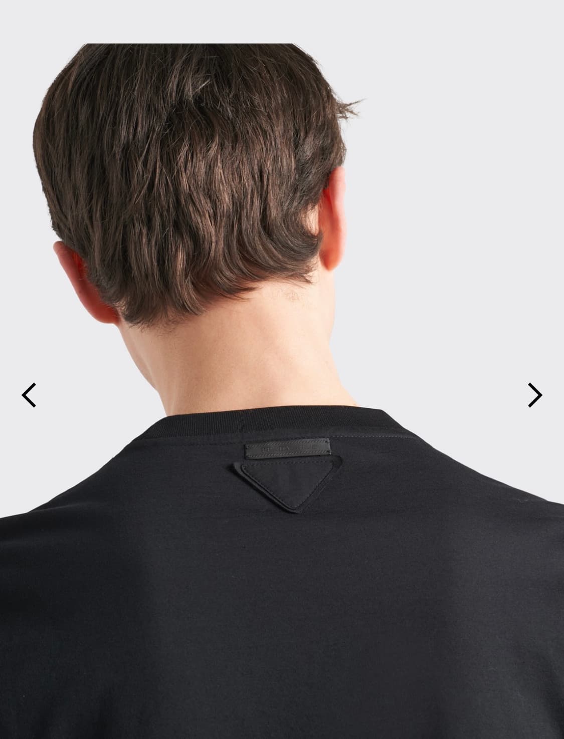 Prada 프라다 코튼 티셔츠 블랙 상품이미지2