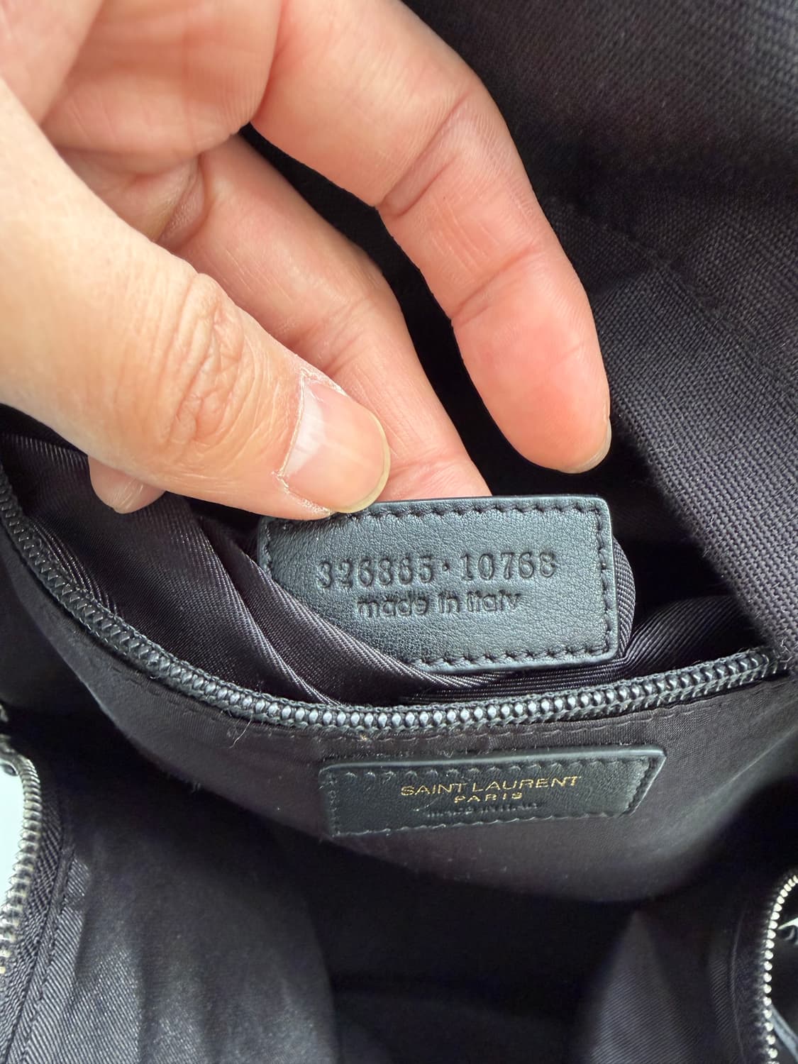 정품) 생로랑 캔버스 클래식 시티백 백팩  상품이미지8