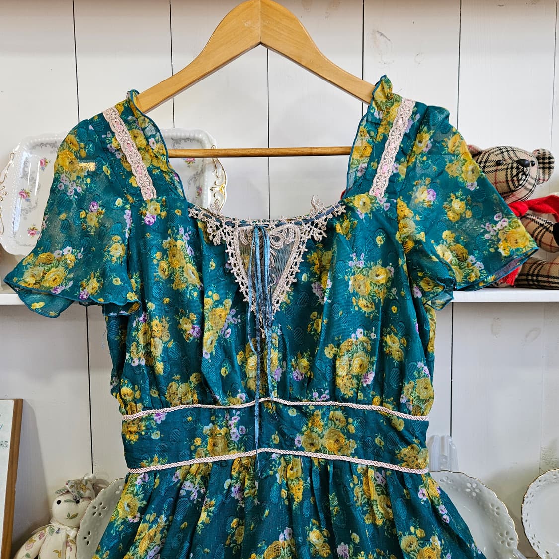 엑시즈팜(axes femme)플로럴 레이스 원피스 상품이미지6