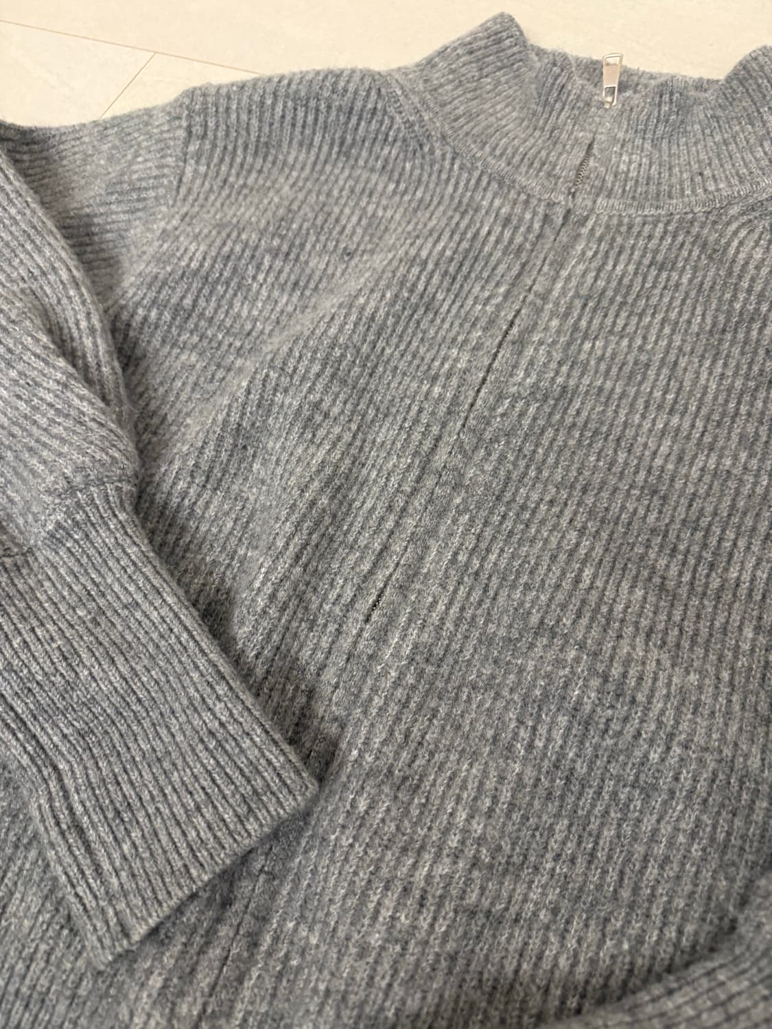 투웨이 니트 집업 상품이미지3