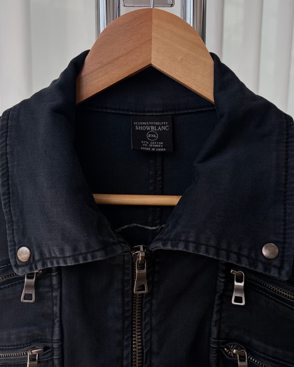[L]Showblanc 스판덱스 바이커 자켓 상품이미지9