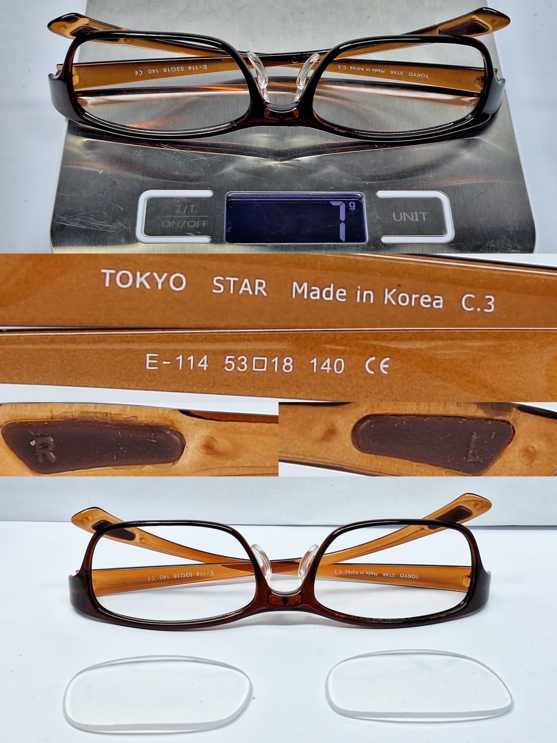 도쿄 스타 E-114 울템 웰링턴 초경량 7g 안경테 한국제조 일본수입 상품이미지3