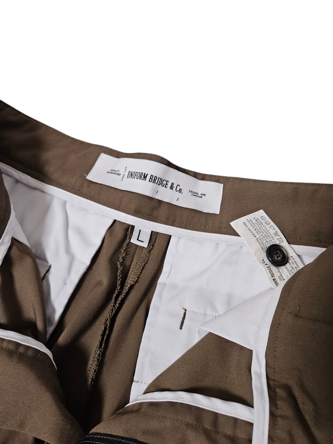 유니폼브릿지 벨티드 원턱 쇼츠 L 상품이미지2