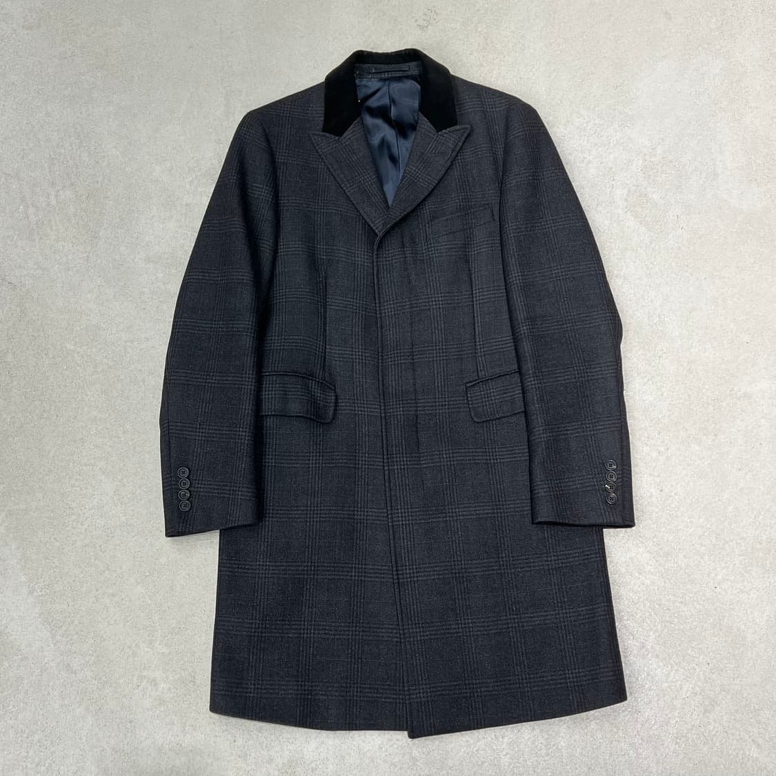 브룩스브라더스 체크 울코트 s09828 상품이미지1