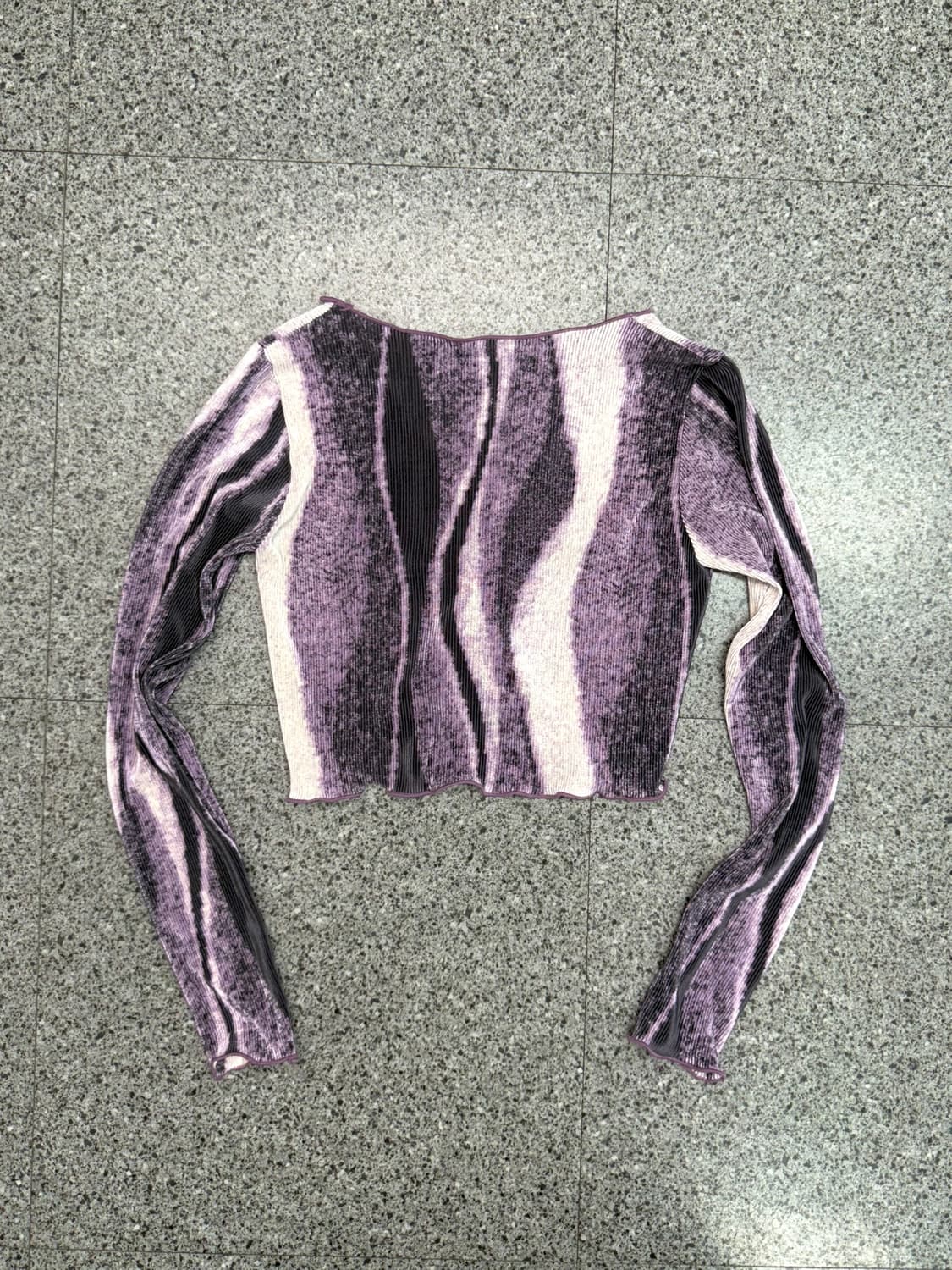 vintage purple ruched top 상품이미지3