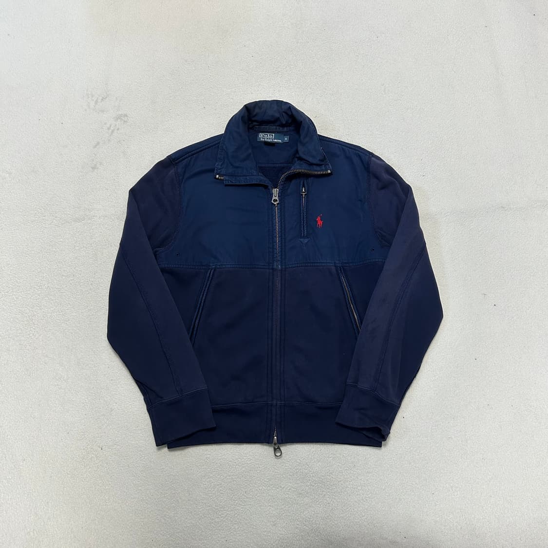 Polo Navy Two-way Cotton Zip-up 상품이미지4