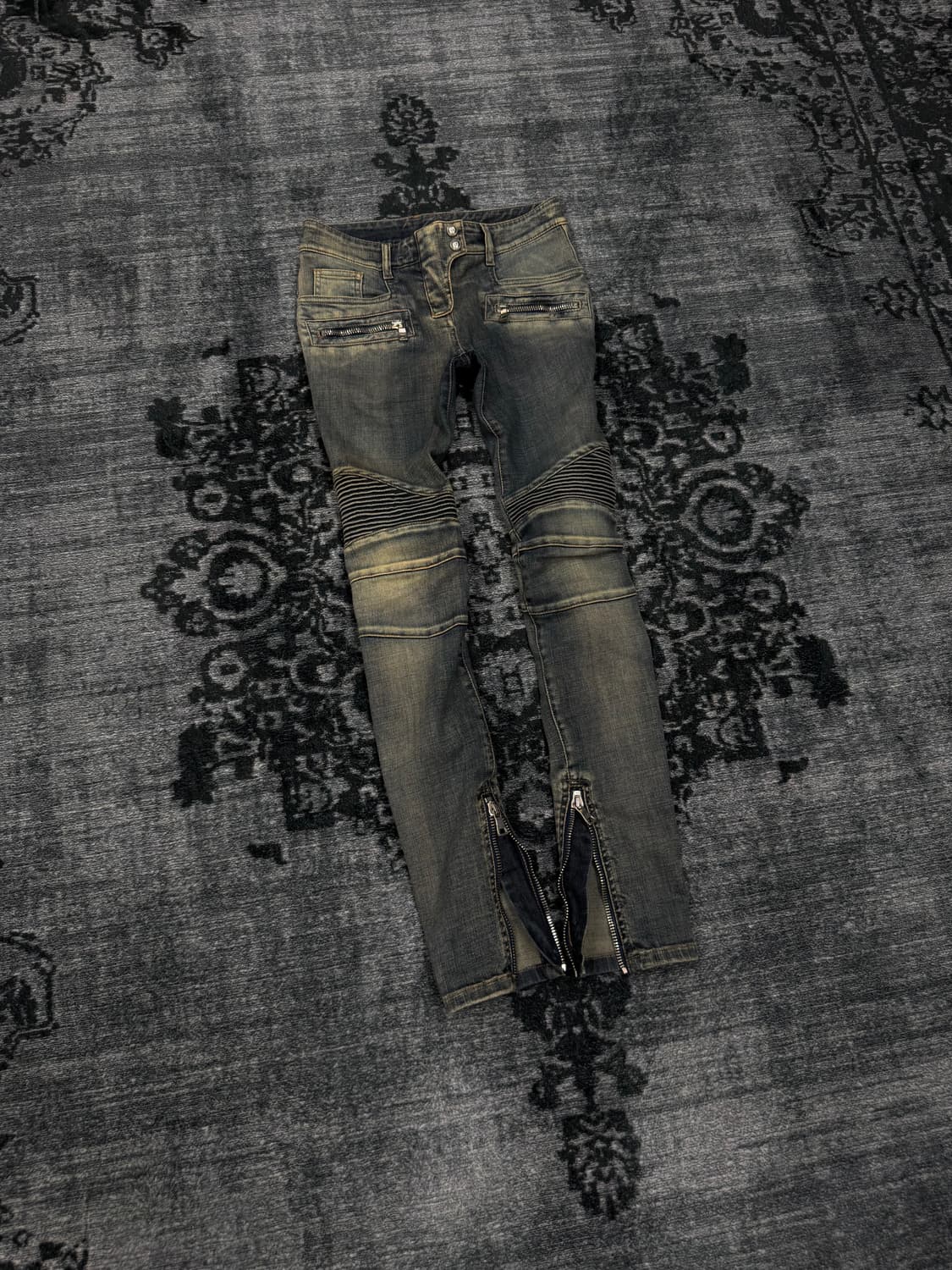Balmain 16ss zipper slim biker pants 상품이미지1