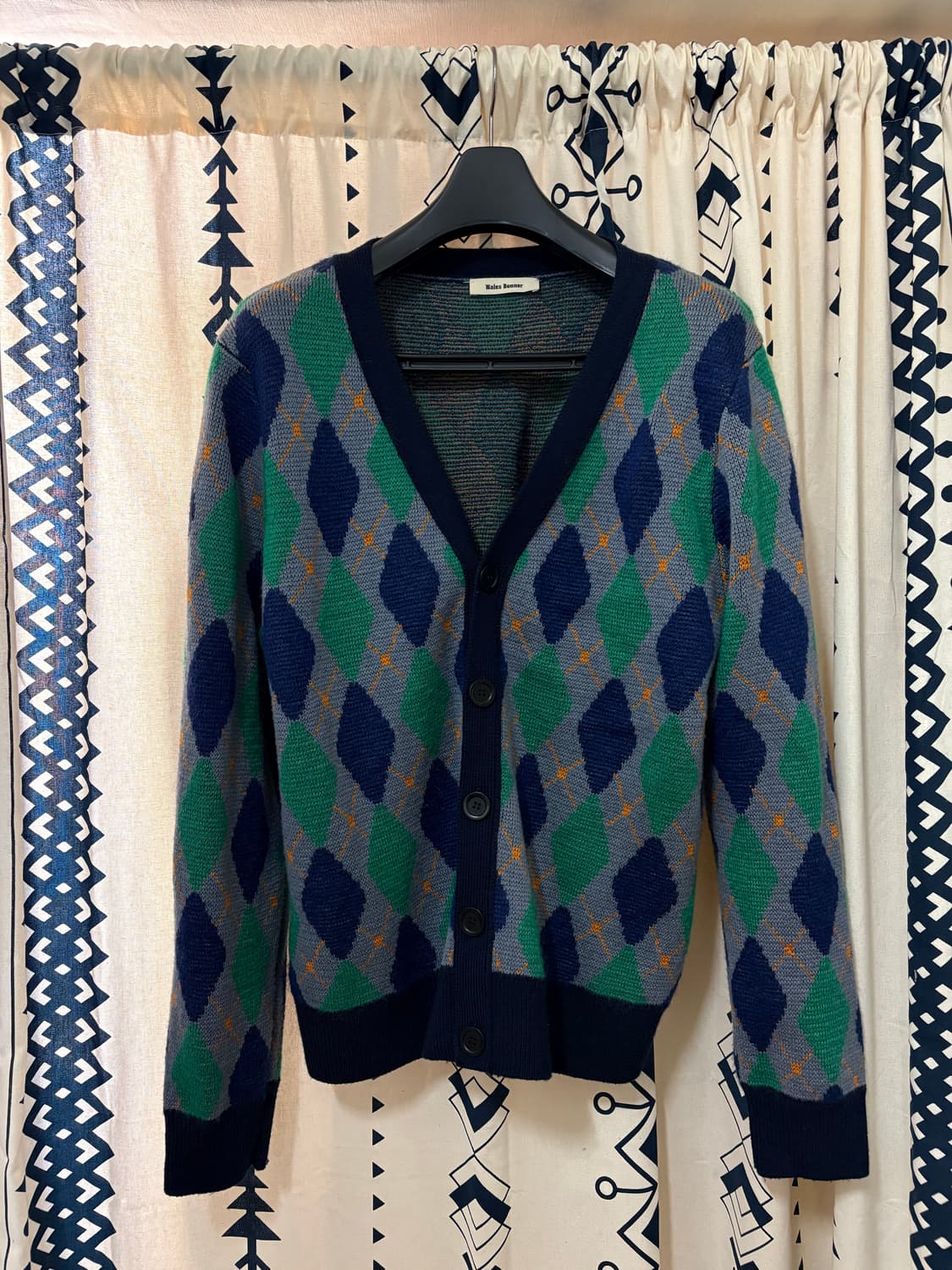 웨일즈보너 아가일 니트 가디건 상품이미지6