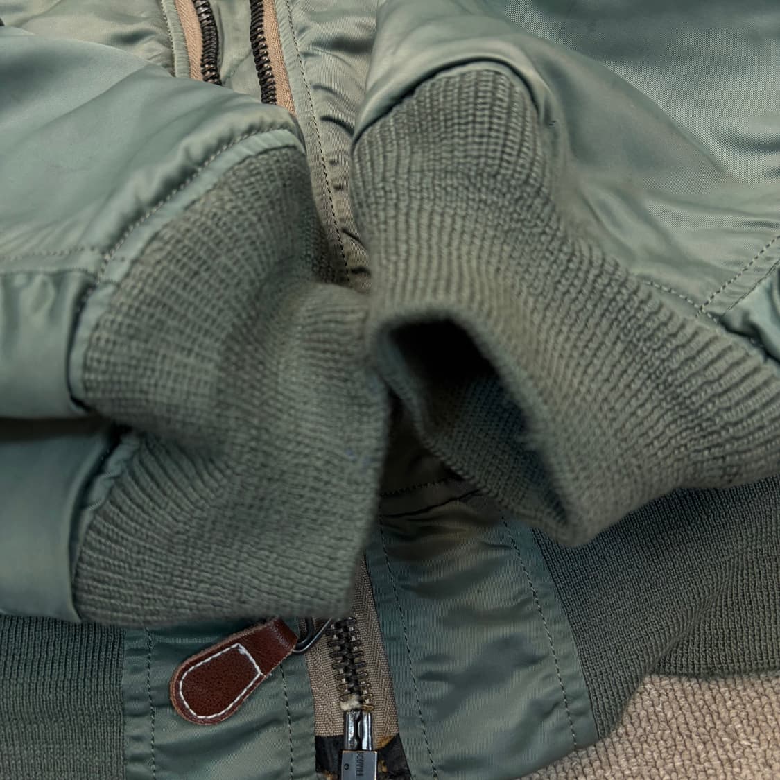 CAB CLOTHING CO us 캡클로딩 ma-1 울파일 항공점퍼  상품이미지7