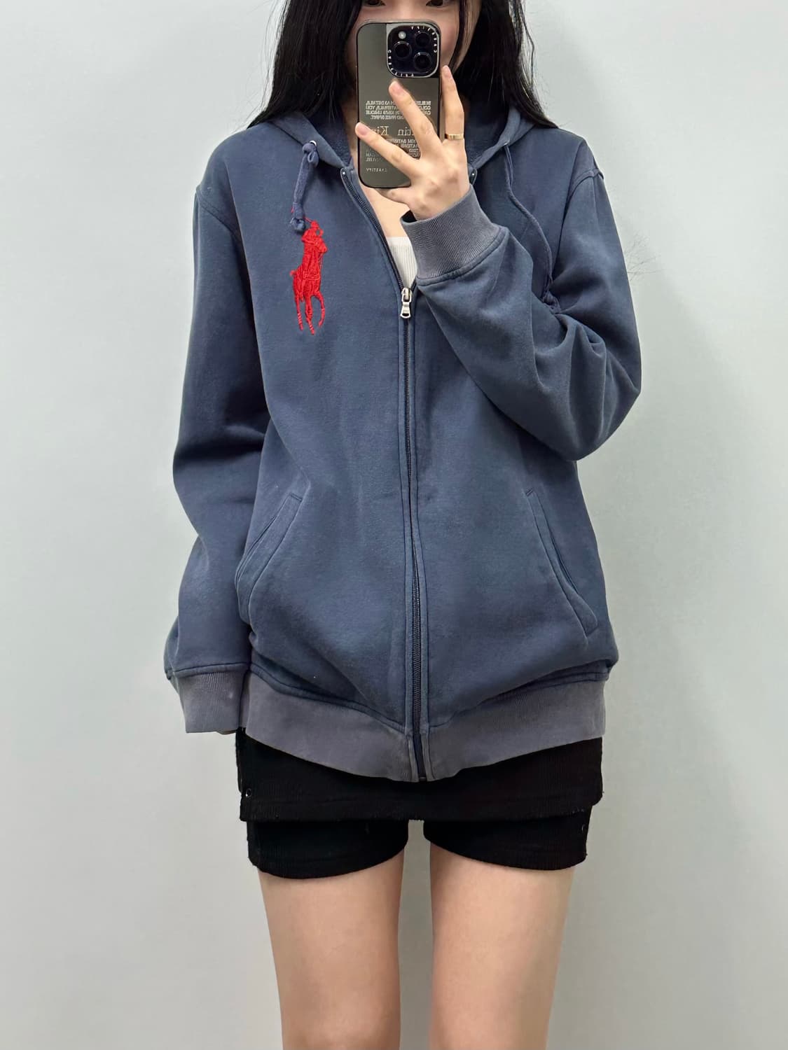 폴로 랄프로렌 빅포니 네이비 후드집업 상품이미지1