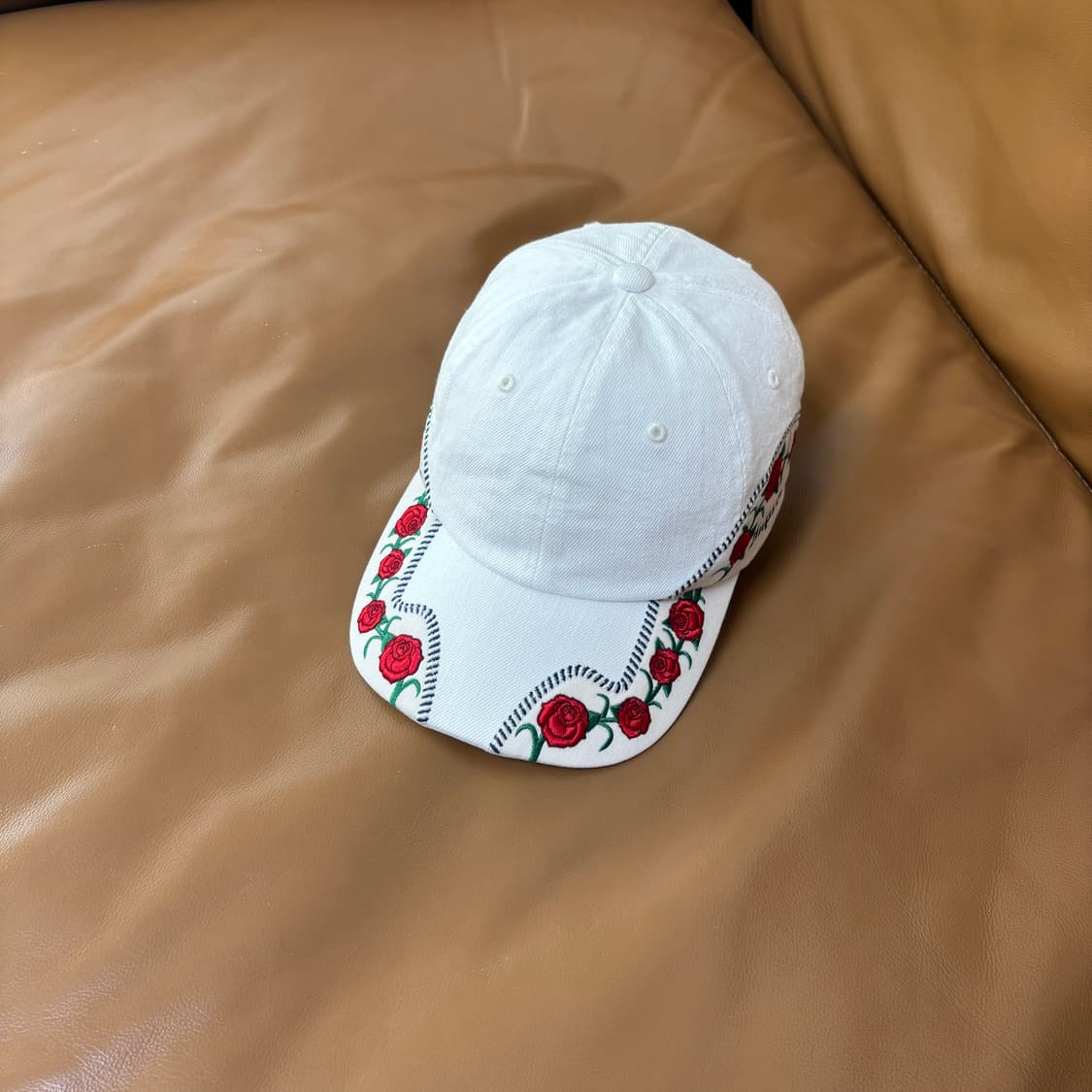 Supreme 슈프림 로즈 화이트 6패널 볼캡 모자 Roses White 상품이미지1