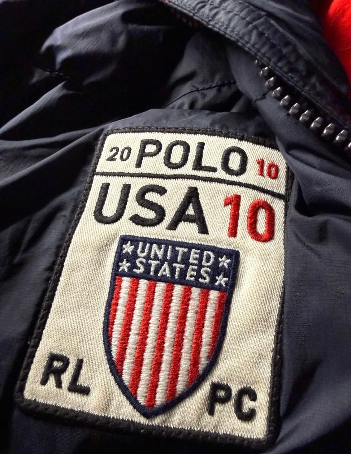 폴로 빅포니 성조기 패딩 다크 네이비 상품이미지9