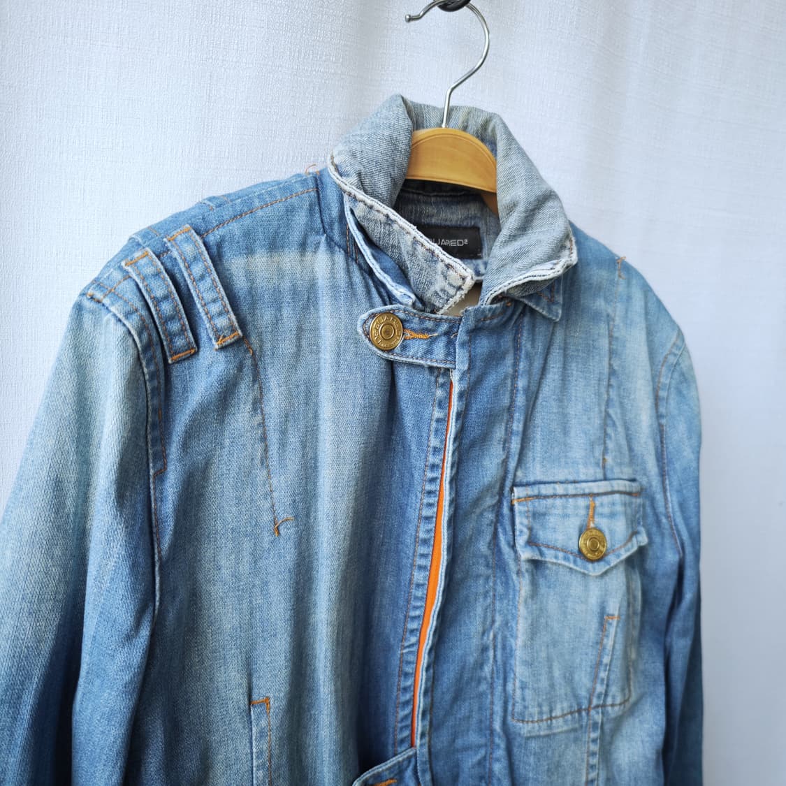 디스퀘어드2 페이크 레이어드 데님 자켓 46사이즈 상품이미지5