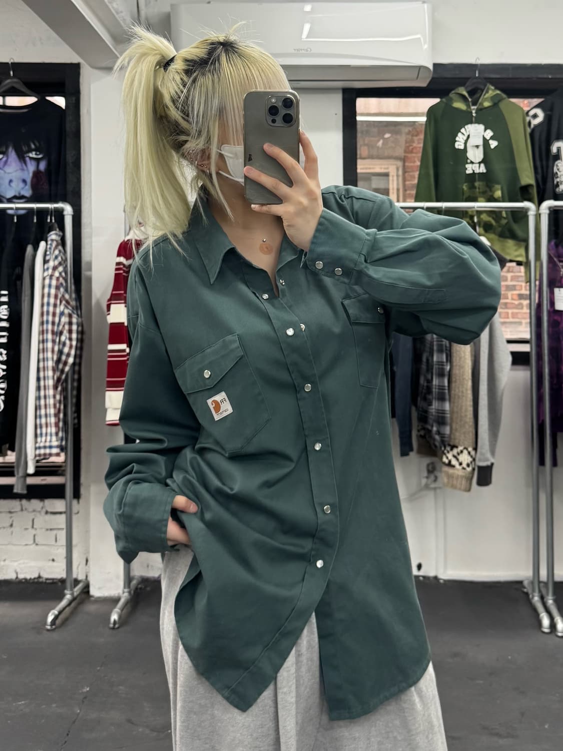 칼하트 FR 버튼 셔츠 상품이미지1