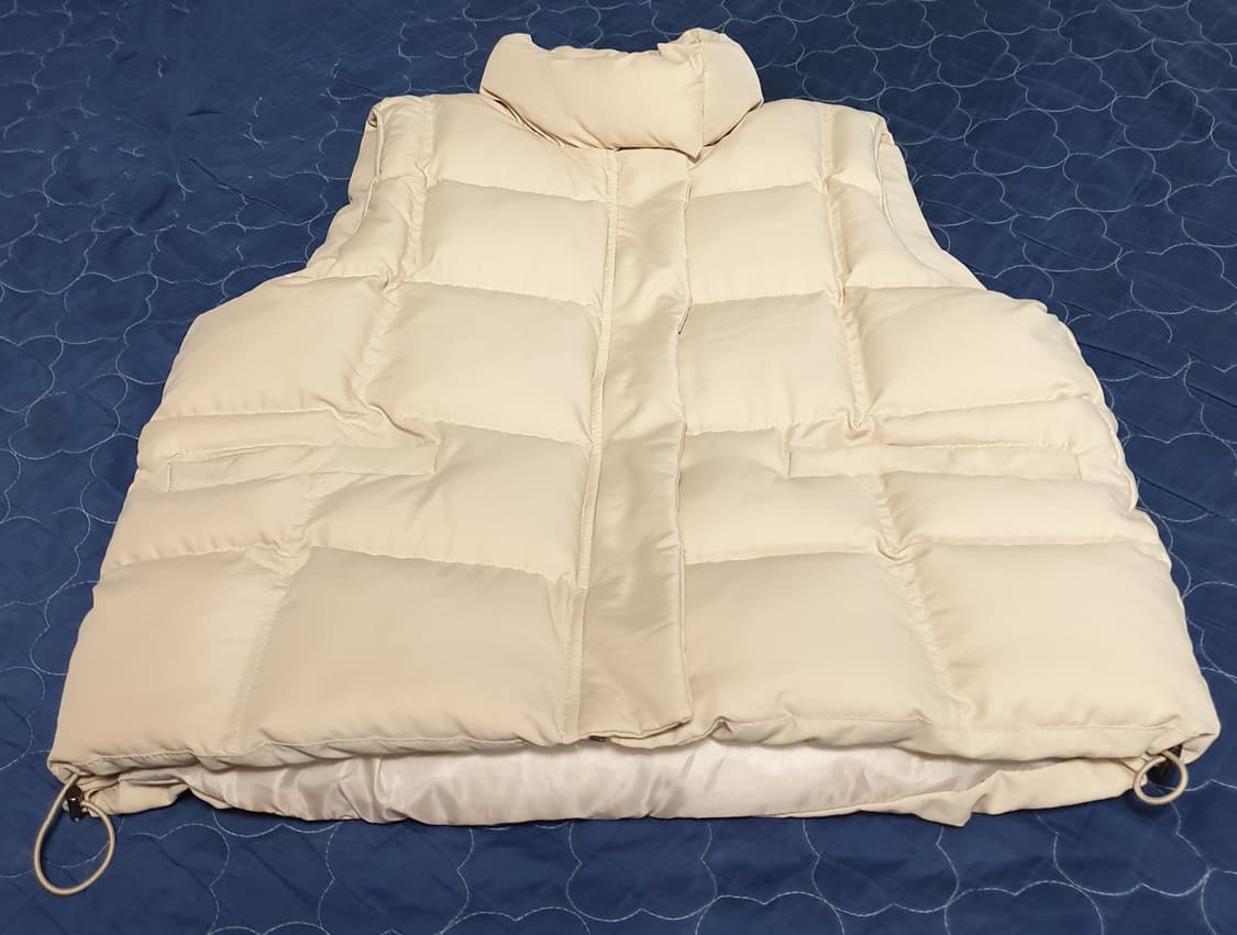 J STAR 패딩 조끼 베이지 (M) 상품이미지1