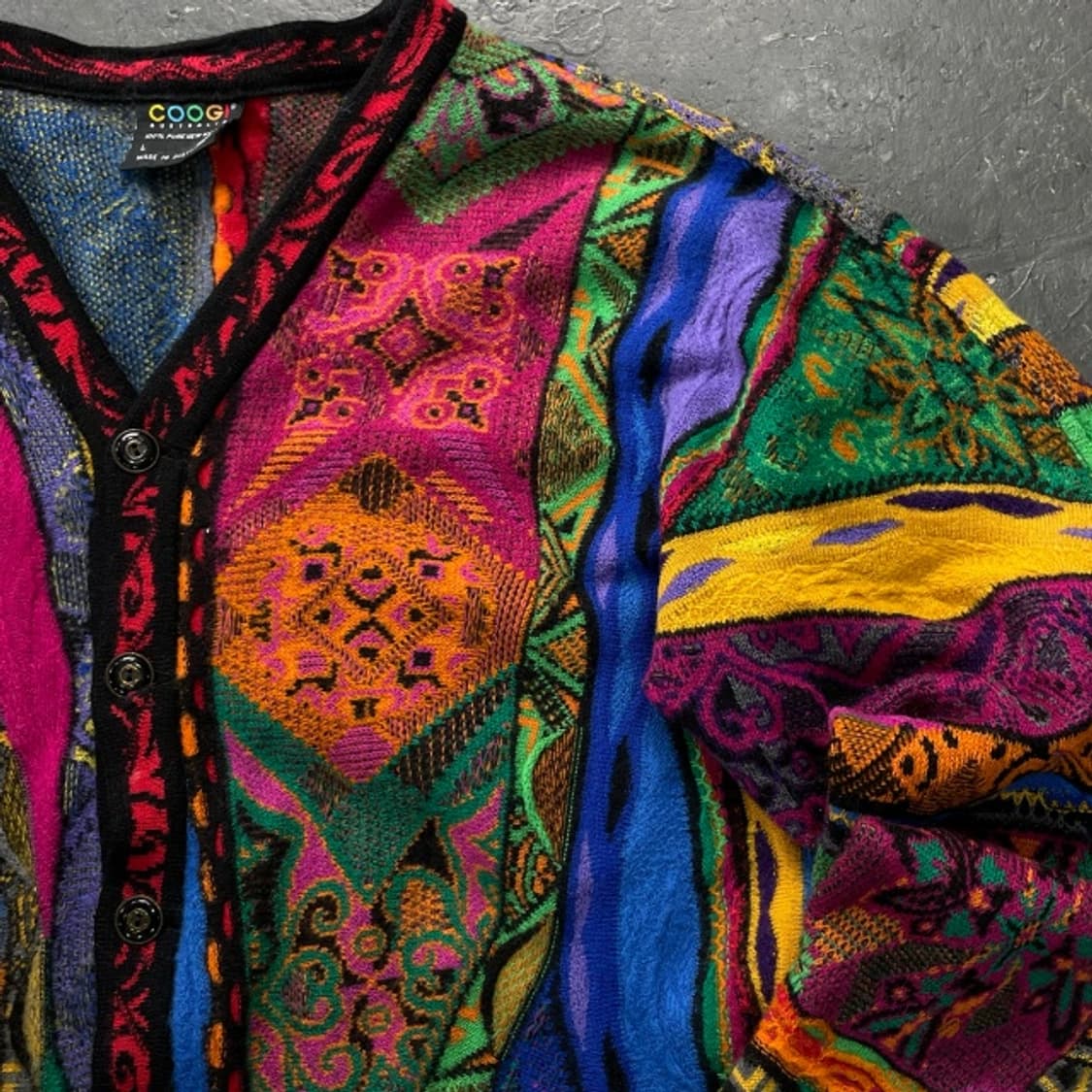 100 쿠지 케이블 가디건 상품이미지2