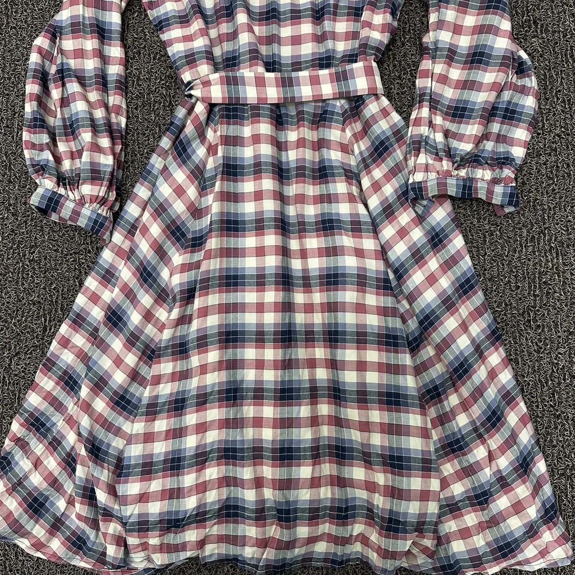 Thursday Island 써스데이 아일랜드 여성 체크 롱 원피스 S 상품이미지7