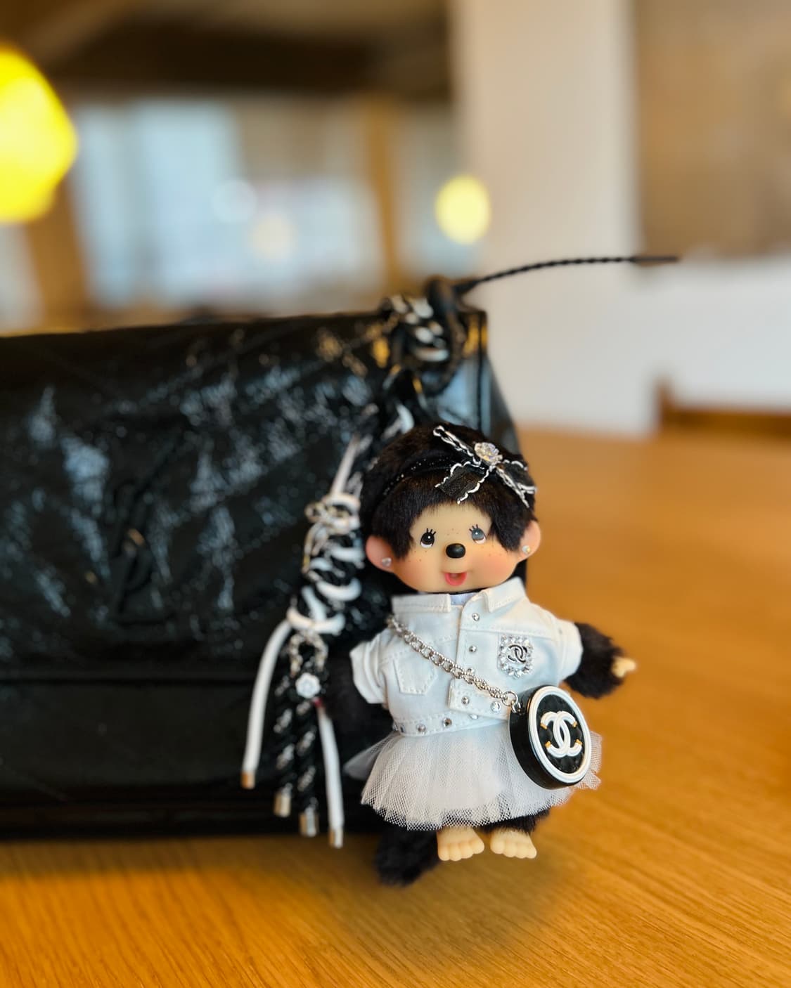 (37)정품몬치치🤍🖤올 화이트  상품이미지6