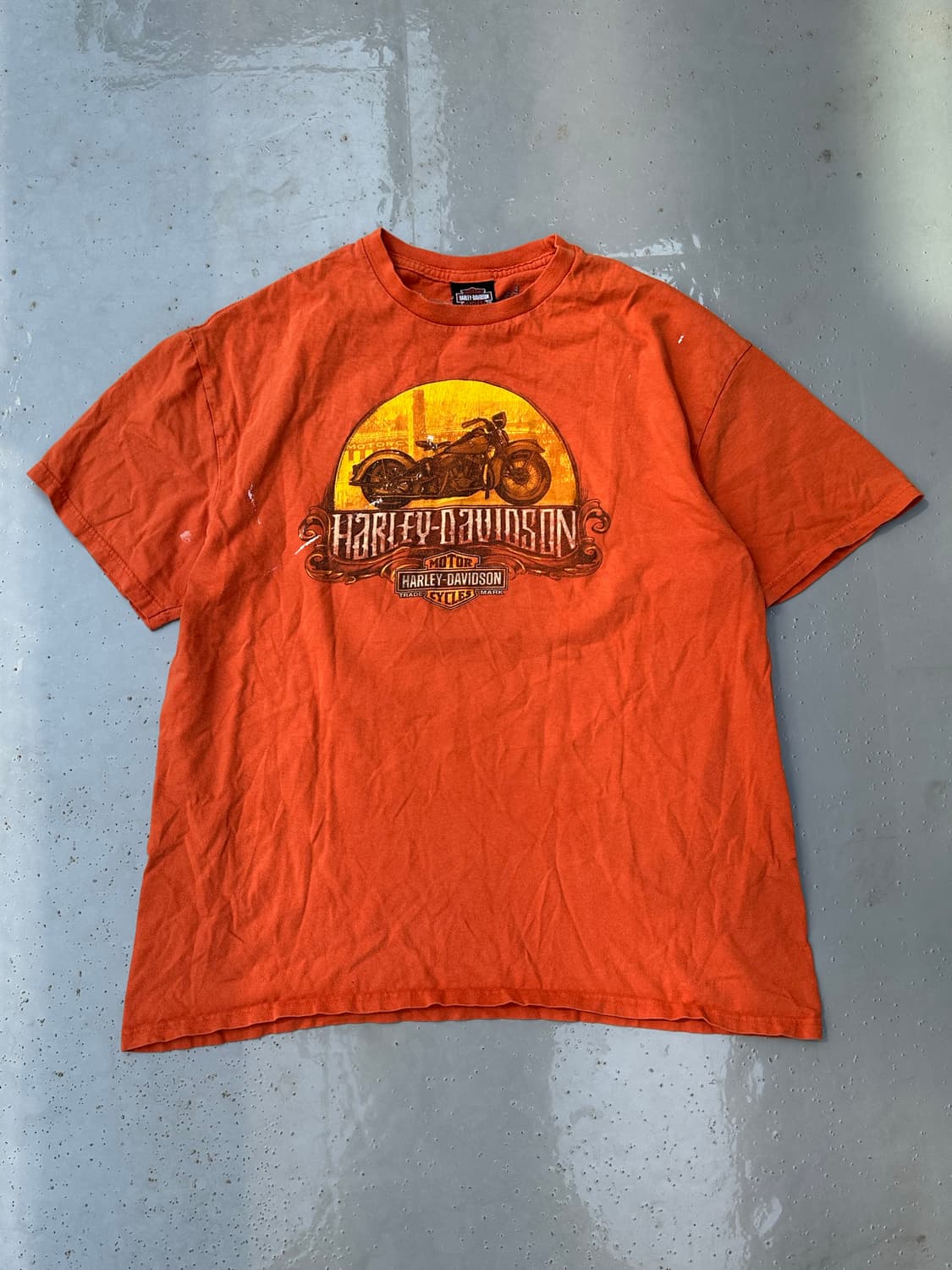 [할리데이비슨] •Vintage Orange Tee 상품이미지1