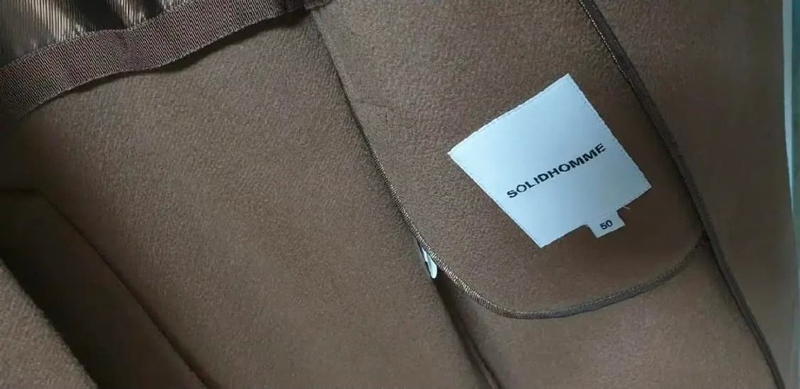 (착샷) 솔리드옴므 캐시미어 100  코트  상품이미지4