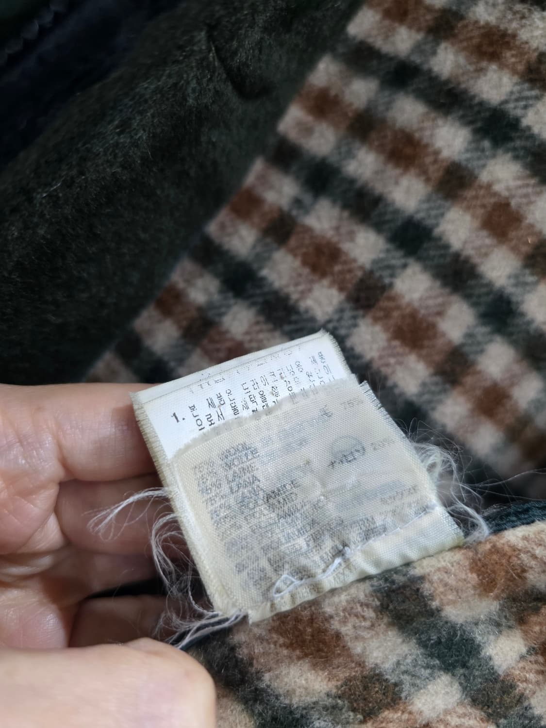 Aquascutum 후드 떡볶이 코트 다크 그린 상품이미지3