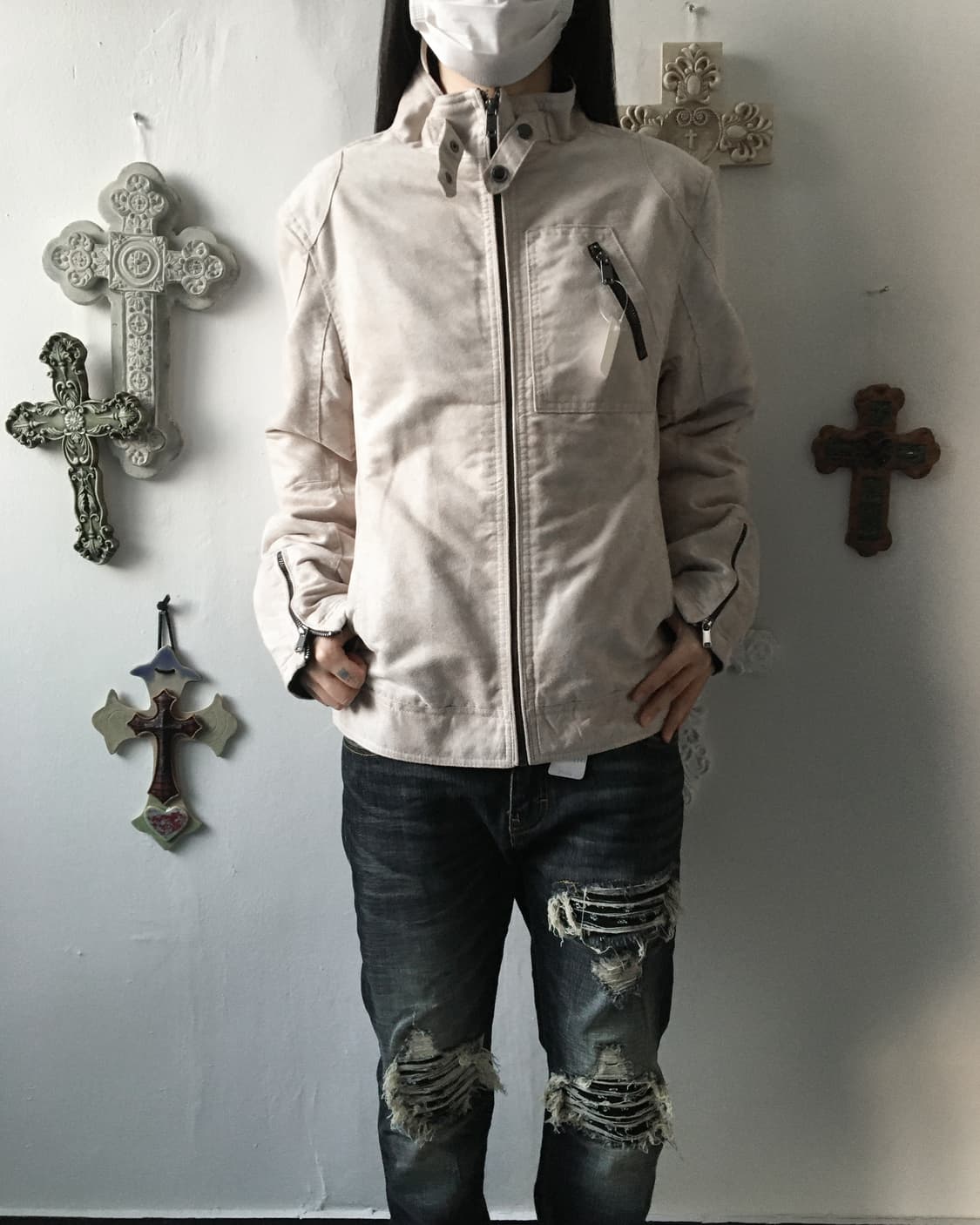 Dyed point belted high neck mustang 상품이미지8