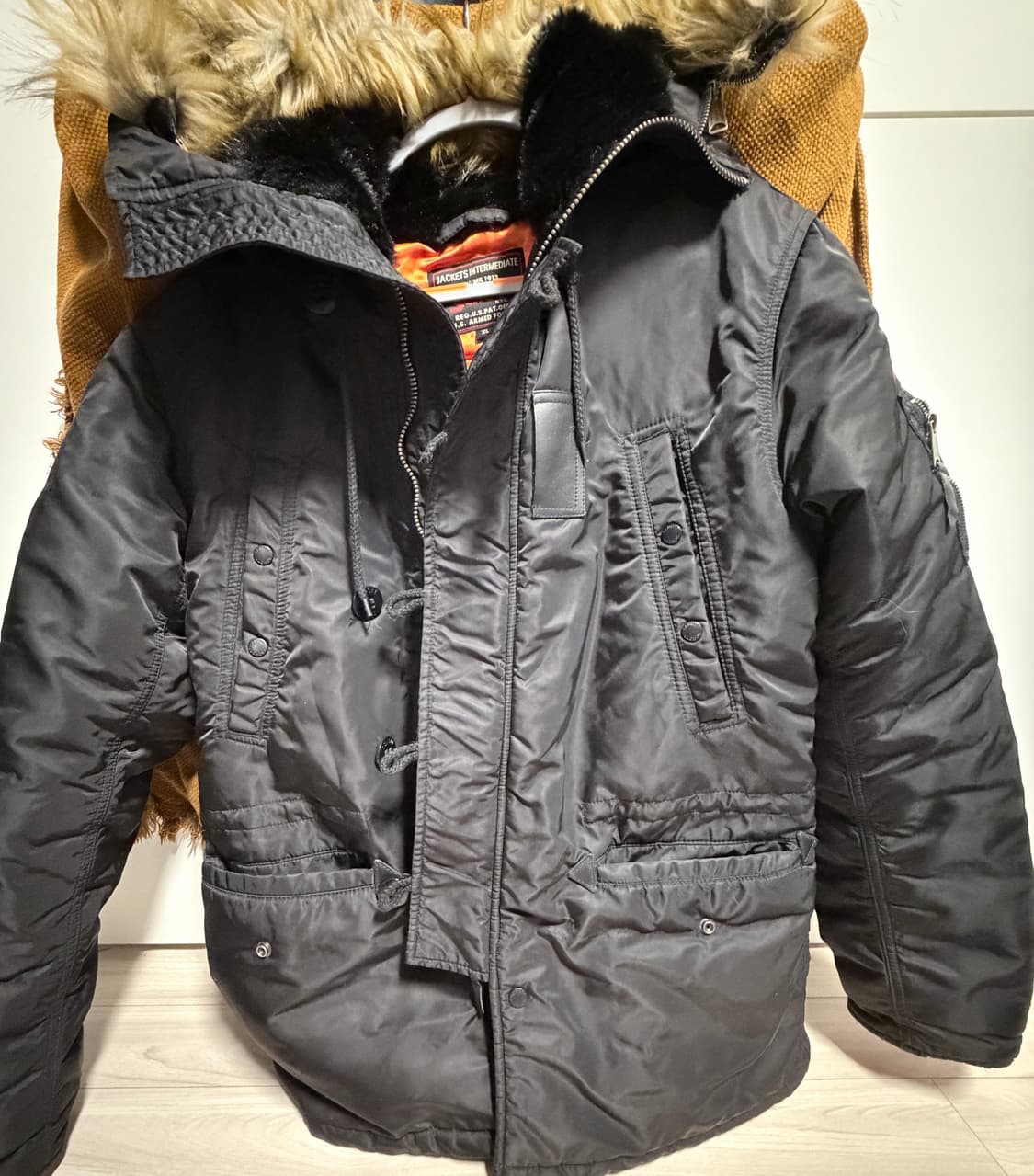 Schott N3B 파카 블랙 상품이미지3