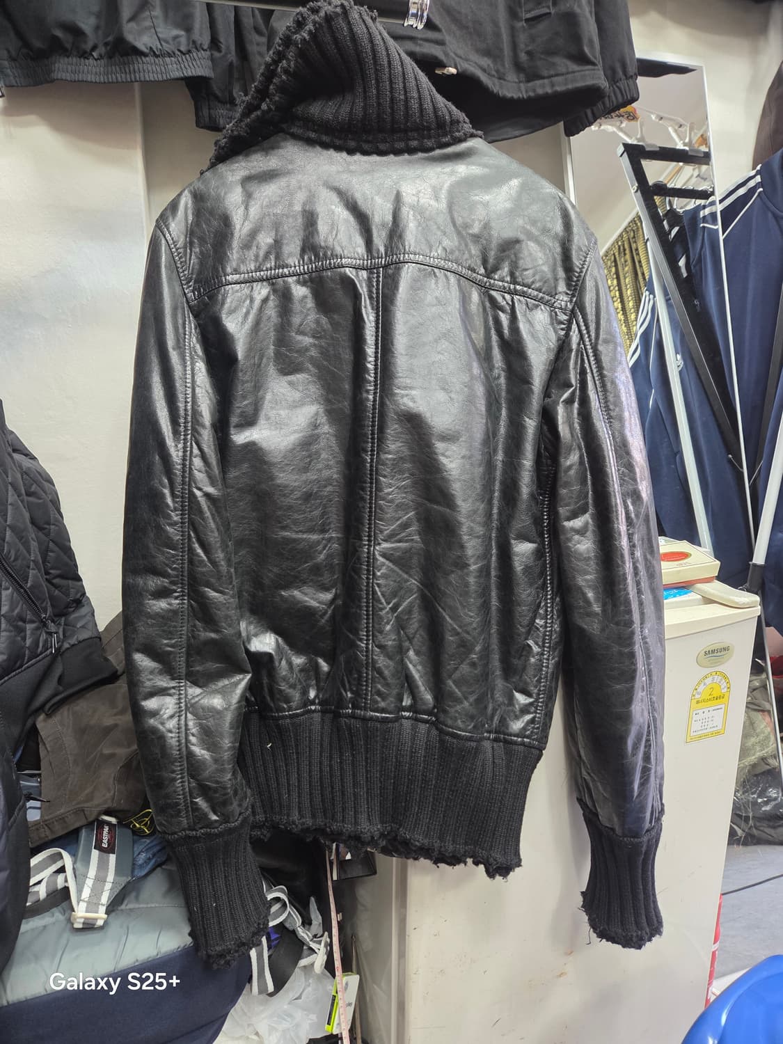 돌체앤 가버나   멀티 지퍼  가죽  자켓 상품이미지3